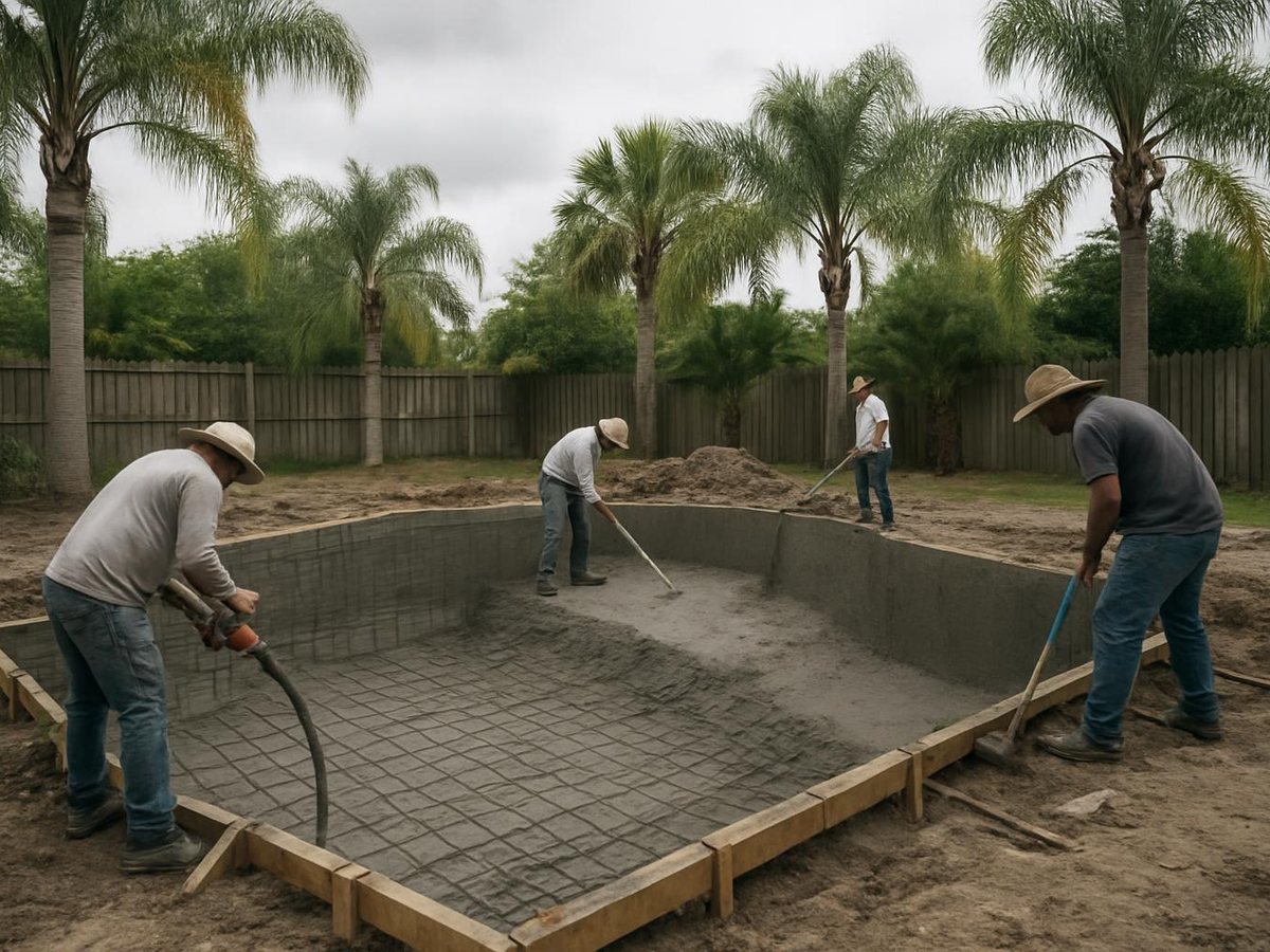 Arvella Pool Builders work in Port St. Lucie